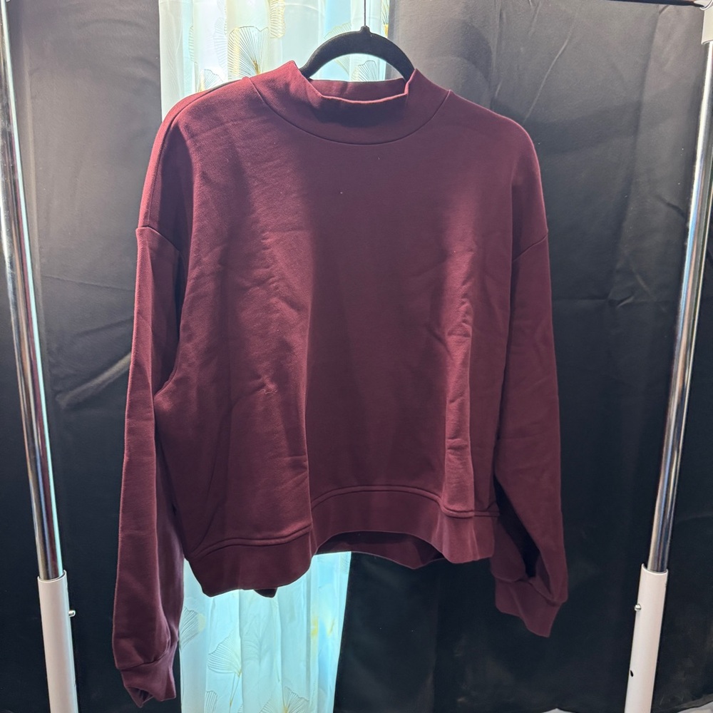 Everlane Rich Burgundy Crew Neck Sweater